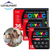 36 Permanent Paint Water-Based Marker Pen Car Tyre Tire Tread Rubber Durable NEW