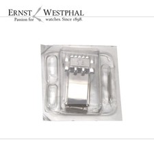 Véritable boucle déployante OMEGA Deville Prestige, acier, 16 mm