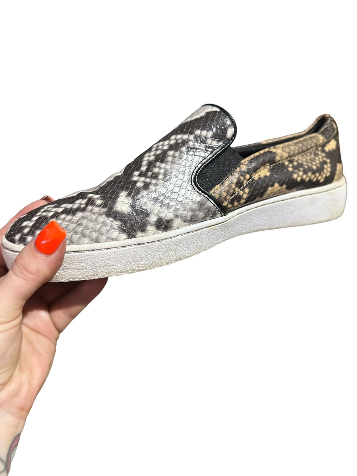 Michael Kors Keaton Slip On Python Light Wear Sz … - image 2