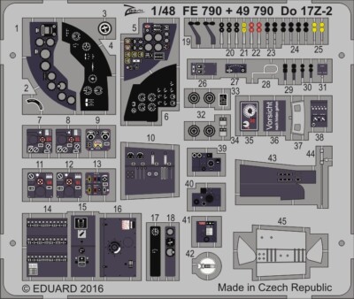 eduard 49790	1/48 Aircraft- Do17Z2 for ICM (Painted)