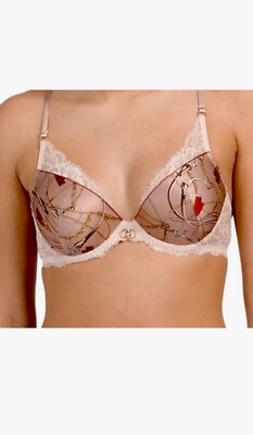 Lise Charmel ACH8509C ''Seduction Cavaliere'' Contour, Plunge Silk Bra 34 C