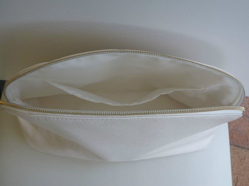 CLARINS Cream White Makeup Cosmetics Bag, Large Size, Brand NEW! - Picture 5 of 6