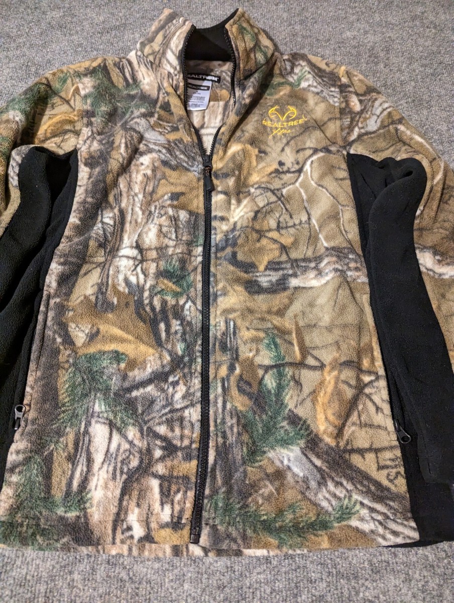 Realtree Xtra Men's (M) 38-40 Camo FLEECE Jacket Full Zip | eBay