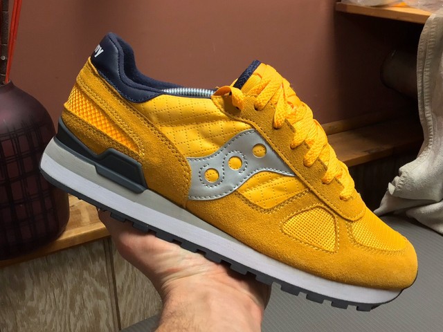 saucony jazz grey yellow