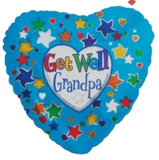 CTi Helium Foil Balloon 18" Happy Get Well Grandpa