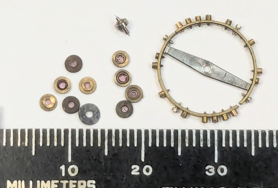 Vintage Watchmakers Estate 18S Hamilton Pocket Watch Balance Wheel Staff Jewels eBay