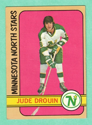 (1) JUDE DROUIN 1972-73 TOPPS # 153 NORTH STARS VG CARD  (I8770)