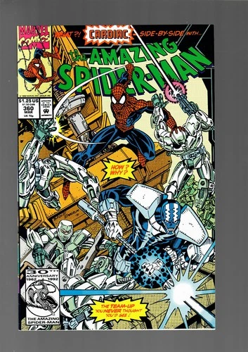 Amazing Spider-Man #360 (1992) - 1st Cameo Carnage! Bagley! NM- 9.2