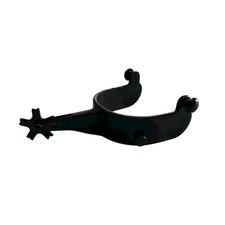 Formay Men's Black Bull Riding Spurs