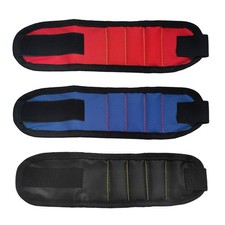 Wrist Tool Holder 3 Rows Magnetic Suction Wristband Organizer For Holding Screws