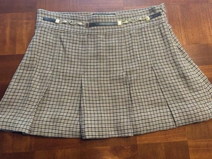 Gucci Mini Jupe Rare Plaid Marmont Ceinture Attachée Italie Plis à Carreaux S/M