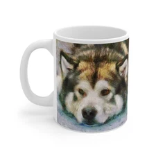 Eyak the Alaskan Malamute Ceramic Mug 11oz