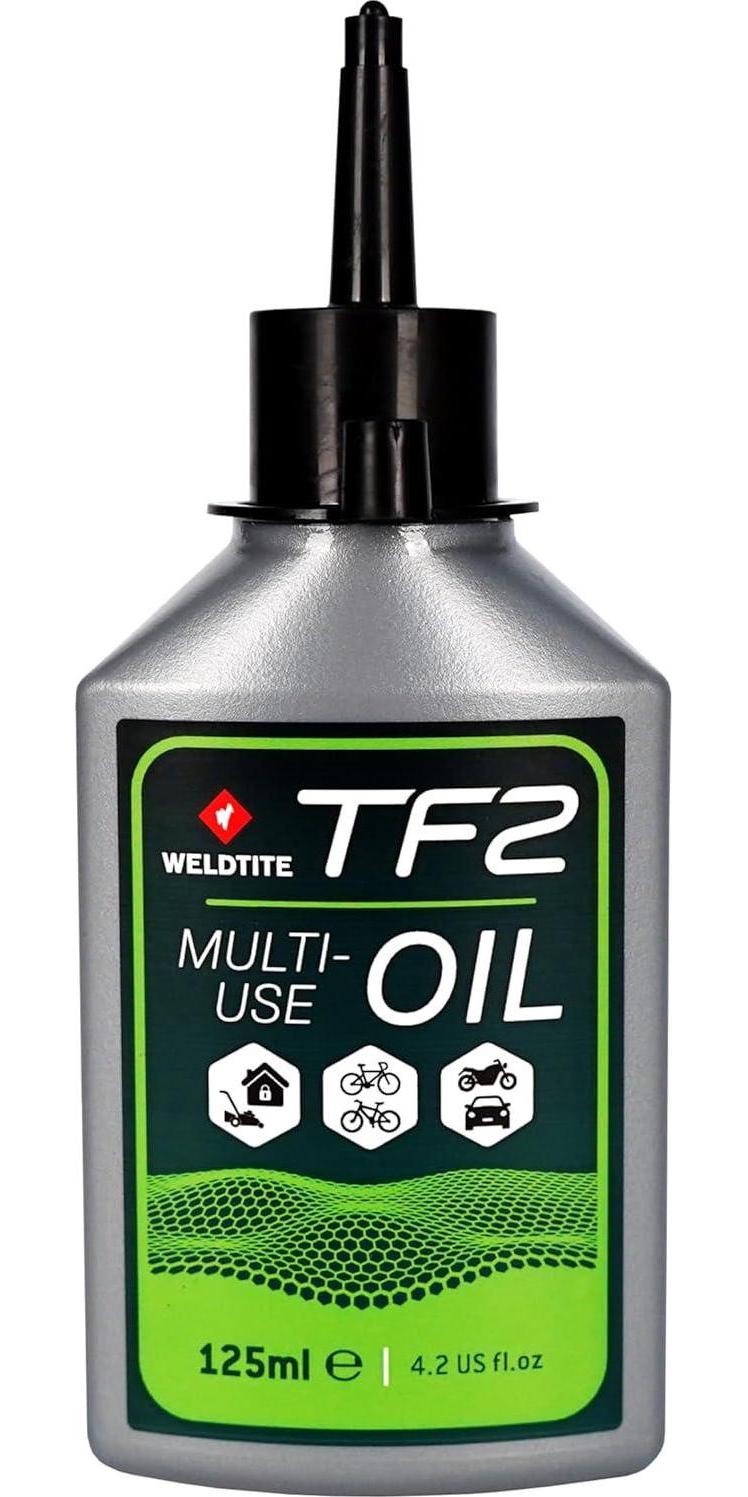 TF2 All Purpose Cycle Oil - Water Resistant Lubricant for Bikes, 125 ml