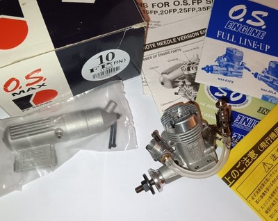 1987 OS MAX 10 FP RC-Modellflugzeug Glühmotor 1,76cc Hubraum, Neu in OVP nie benutzt.