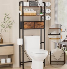 Over The Toilet Storage Shelf, Above Toilet Bathroom Organizer with 2 Drawers...