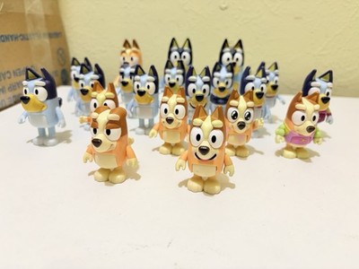 Lot Of 20 Figures From The Bluey Show Used
