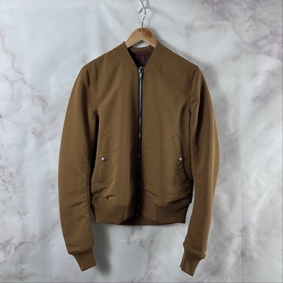 Rick Owens Bomber Jacket S/S21 Phlegethon Honey/Throat Flight Designer Archive