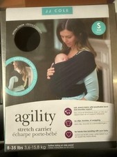 JJ COLE Agility Flex Stretch Baby Carrier Infant to Toddler 8-35lbs O/S Black