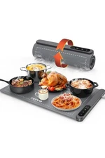 FEPPO Food Warming Mat  with 6 Level Adjustable Temperature and 6 Hours Timer