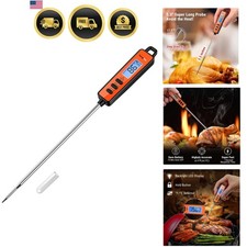 TP01A Digital Meat Thermometer for Cooking Candle Liquid Deep Frying Candy, F...