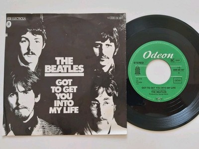 BEATLES GOT TO GET YOU INTO MY LIFE / HELTER SKELTER 1976 GERMAN 7'' VINYL 
