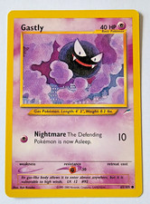 first edition gastly pokemon card 1999 Pokmon Fossil - 1st Edition - Gastly 33/62 CGC 7.5 NEAR MINT+ CGC 7.5