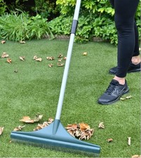 Artificial Grass Rake Garden Rake Brush Telescopic Handle Adjustable Lawn Rake