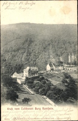 Ak Kordel im Kylltal, Burg Ramstein, Talblick, Ruine - 4212092