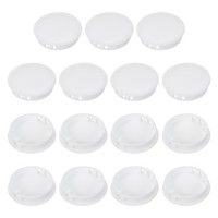 "50 Mm/2\" Kunststoff-Lochstopfen, 15Er-Pack Flush-Typ Runde Stecker, Weiß"
