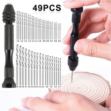 49X Mini Tiny Micro HSS Twist Drill Bit Set 0.5mm-3.0mm Hand Model Craft DIY Kit