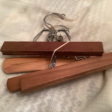 Vintage Wooden Pants Hangers, Lot of 4  All Functional