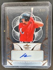 2024 Leaf Trinity Roman Anthony Clear Auto Bronze #/99