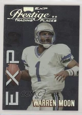 1999 Playoff Prestige EXP Trading Places Reflections Silver Warren Moon HOF