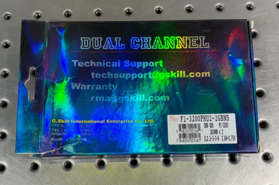 G. SKILL 2GB RAM KIT 2 X 1GB DDR PC-3200 DESKTOP MEMORY F1-3200PHU2-2GBNS - Image 2 of 4