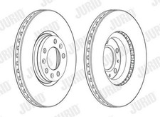 2x JURID Bremsscheiben Vorne für OPEL GRANDLAND X (A18) für DS DS 4 II