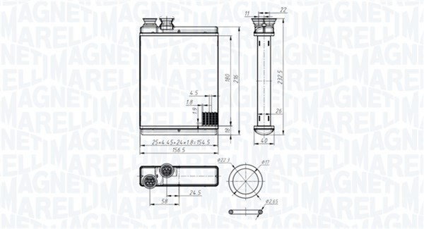 Magneti Marelli WäRmetauscher Innenraumheizung 350218486000 FüR Renault Talisman-image