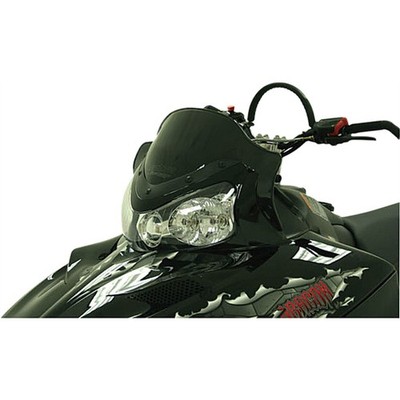 Powermadd Cobra Windshield - 11.5'' - Low - Black for Polaris - Snowmobile 11922