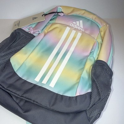 adidas Kids Ombré Multicolor Backpack, Zip Polyester, Bottle/Inner/Outer Pockets