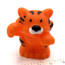 Very Clean Orange Tiger Safari Zoo Animal 2007 Fisher Price Little People