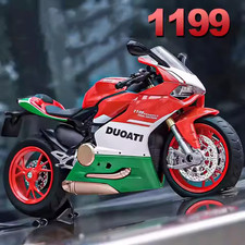 1:12 Ducati 1199 Panigale Motorcycle Alloy Diecast Model Light Sound Toy Gift