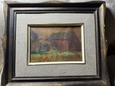 Antique Guerin "Country Home And Landscape Scene" Pastel Painting -Signed/Framed