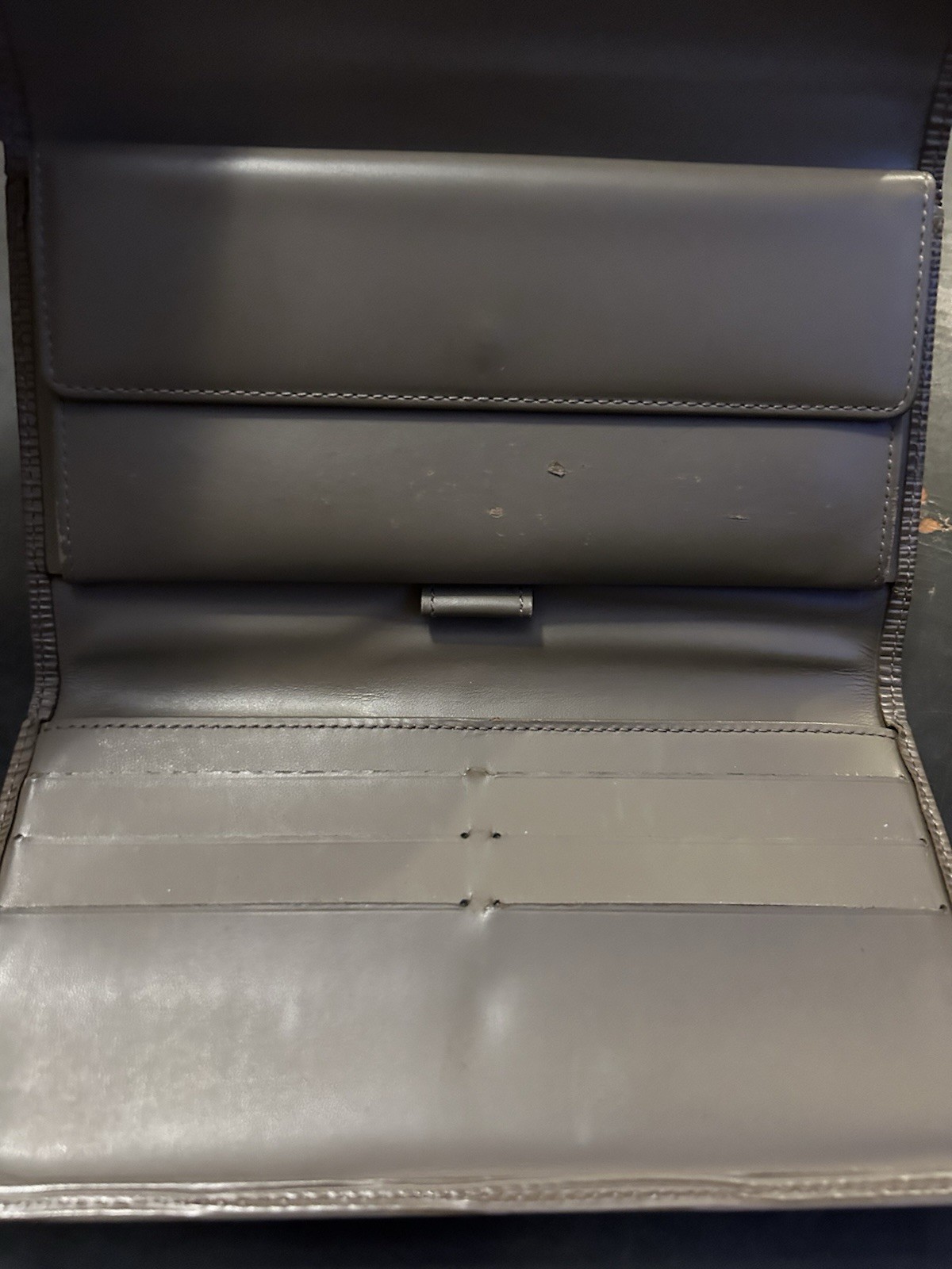 Louis Vuitton Brown Solid Pattern Folding Wallet … - image 3