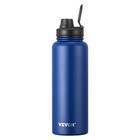 40oz Stainless Steel Insulated Water Bottle with Wide Mouth Lid Blue