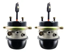 2x Air Brake Chamber Sealed 2.5" 64mm Type 3030 Stroke 30x30 30/30 Welded Clevis