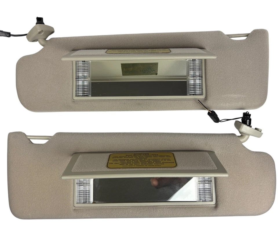 Пара бежевых солнцезащитных козырьков для Jaguar XJ6 XJR XJ12 1995–1997 годов от оригинального производителя - Изображение 2 из 4