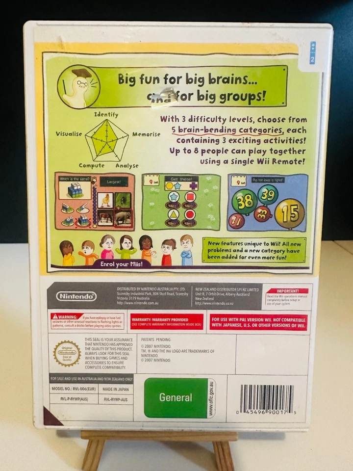 Big Brain Academy for Wii [Nintendo Wii] [Like-New Minty Disc] [Manual Included] - Image 2 of 4
