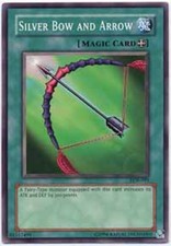 Silver Bow and Arrow - LOB-091 - Common - Unlimited Edition Damaged