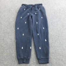 Polo Ralph Lauren Pants Boys Large 14-16 Navy Fleece Sweatpants Joggers Logo