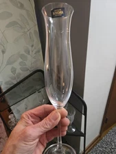 2 Crystalite Bohemia 200ml Ellen Collection Champagne Flute Glasses 