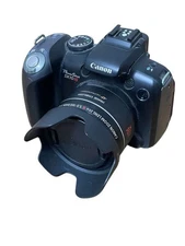 Canon PowerShot SX10 IS Digital Camera Black 10MP 20x Zoom w/Accessories TESTED